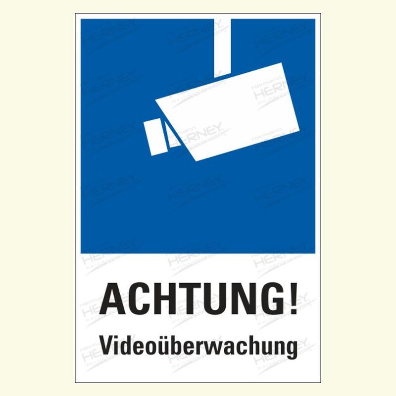 Videouberwachung 4 Hinweis Videoubwerwachung 4 Hermann Herney Werbegestaltung